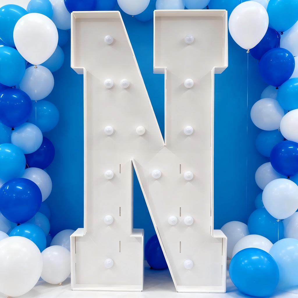 With Warm Lights 1Pc 120cm DIY LED Letter Light 3D KT Board Party Decoration Suitable for Birthday Party,Anniversary DIY Gifts