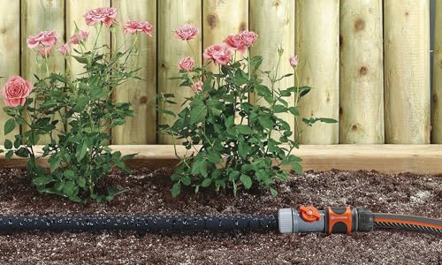 GARDENA Soak Hose, Gray, 15m Length, 01969-20, Product Warranty: Up to 5 Years