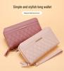Women's 2024 Double Zipper Long Wallet - Korean Style Multi-Card Coin Purse