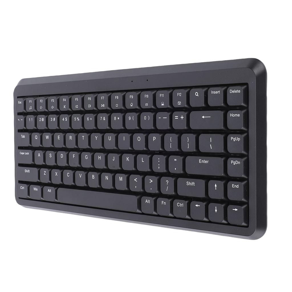Wireless Keyboard with 2.4G Receiver 75% Compact 84 Keys Silent Scissor Keyboard for Desktop PC Laptop Support for System