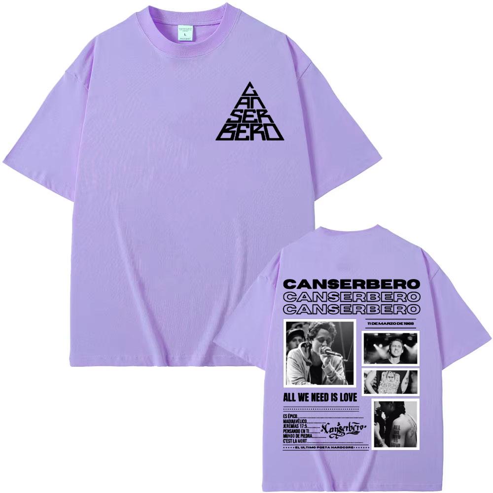 Canserbero All We Need Is Love Album 2025 Tour Tshirts Unisex Unisex Harajuku Vintage Oversized T Shirt Cotton High Quality Tshirt