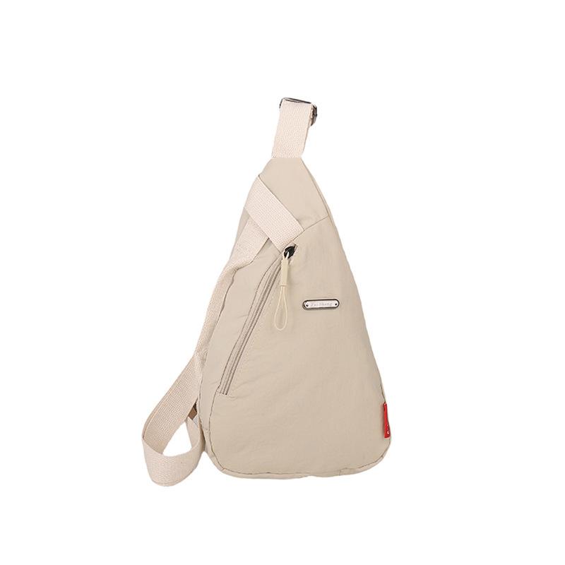 Simple Trendy Crossbody Bag Casual Versatile Sports Canvas Cycling Waist Bag