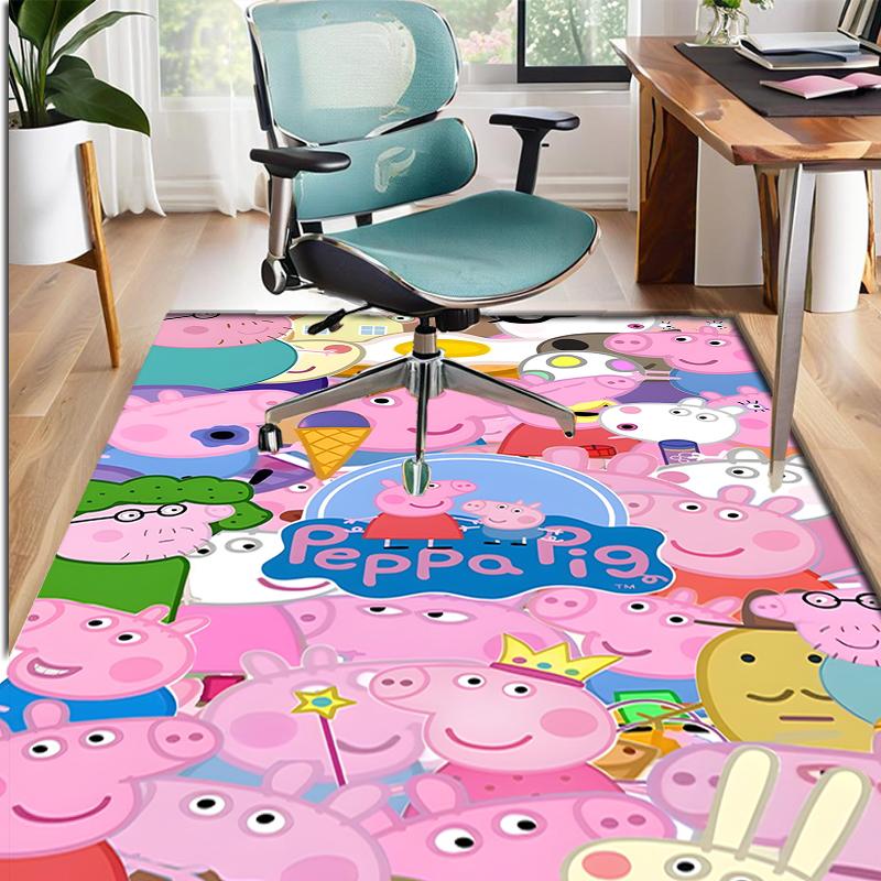 Cartoon animation Pattern Rug, Indoor/Outdoor Mat, for Picnic, Gameroom, Bedroom, Office, Living Room, Home Decor Carpet, Birthday Gift