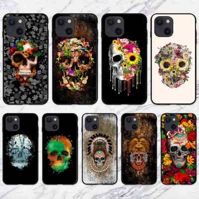 Applicable To IPhone16 Mobile Phone Case New Scary Skull Halloween Trendy Man Mobile Phone Case