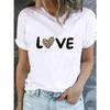 Graphic T-Shirt Ladies Print T Shirt Short Sleeve Clothes Wounisex Animal Cartoon Style Cute Clothing Fashion Basic Tee Top