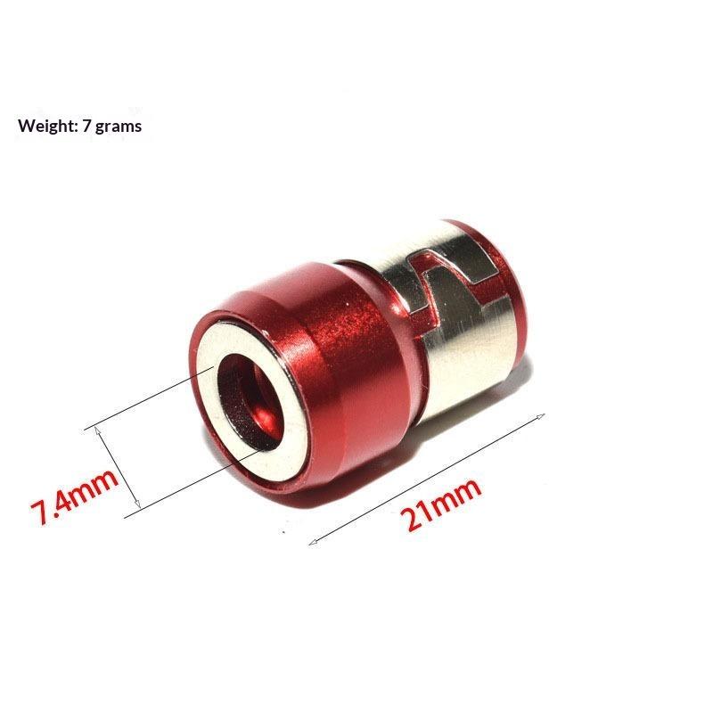 1/3/5Pcs Universal 1/4 Batch Head Colored Magnetic Coil Metal Screwdriver Head Magnetizer Electric Tool Accessory Set