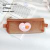 Adorable Small Bear Mesh Pen Bag With Design For Kids And Students