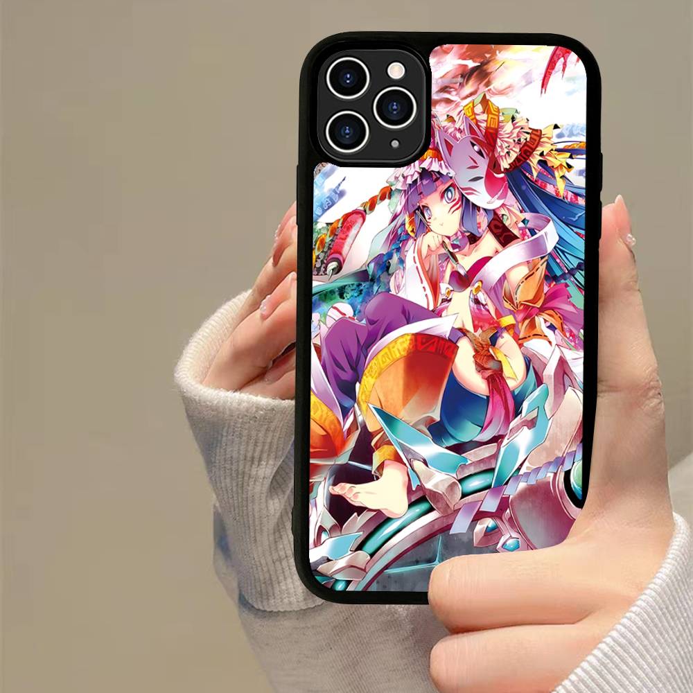 N-No Game No life Phone Case Silicone PC+TPU For For iPhone  11 12 13 14 15 16 Plus Pro Max Cover