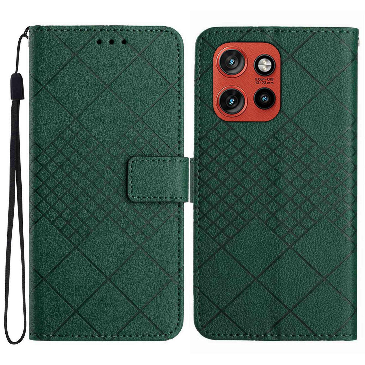 

For Motorola Edge 60 Neo 5G/Edge 50 Neo 5G Case Wallet Imprint PU Leather Flip Folio Phone Cover