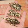 Brass Unicorns Beetles Figurine Retro Tea Pet Ornament Desk Decoration Collectible Gift Home Decor Home Accessories Fairy Garden
