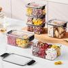 Divided Plastic Food Storage Containers Clear Organizers With Airtight Lids Seal Jar For Snacks, Dried Fruits Home Items
