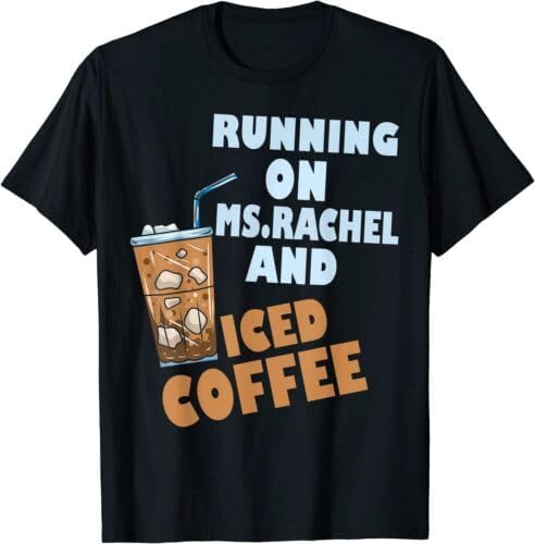 Running on ms.Rachel and iced Coffee Men T Shirt XL чёрный