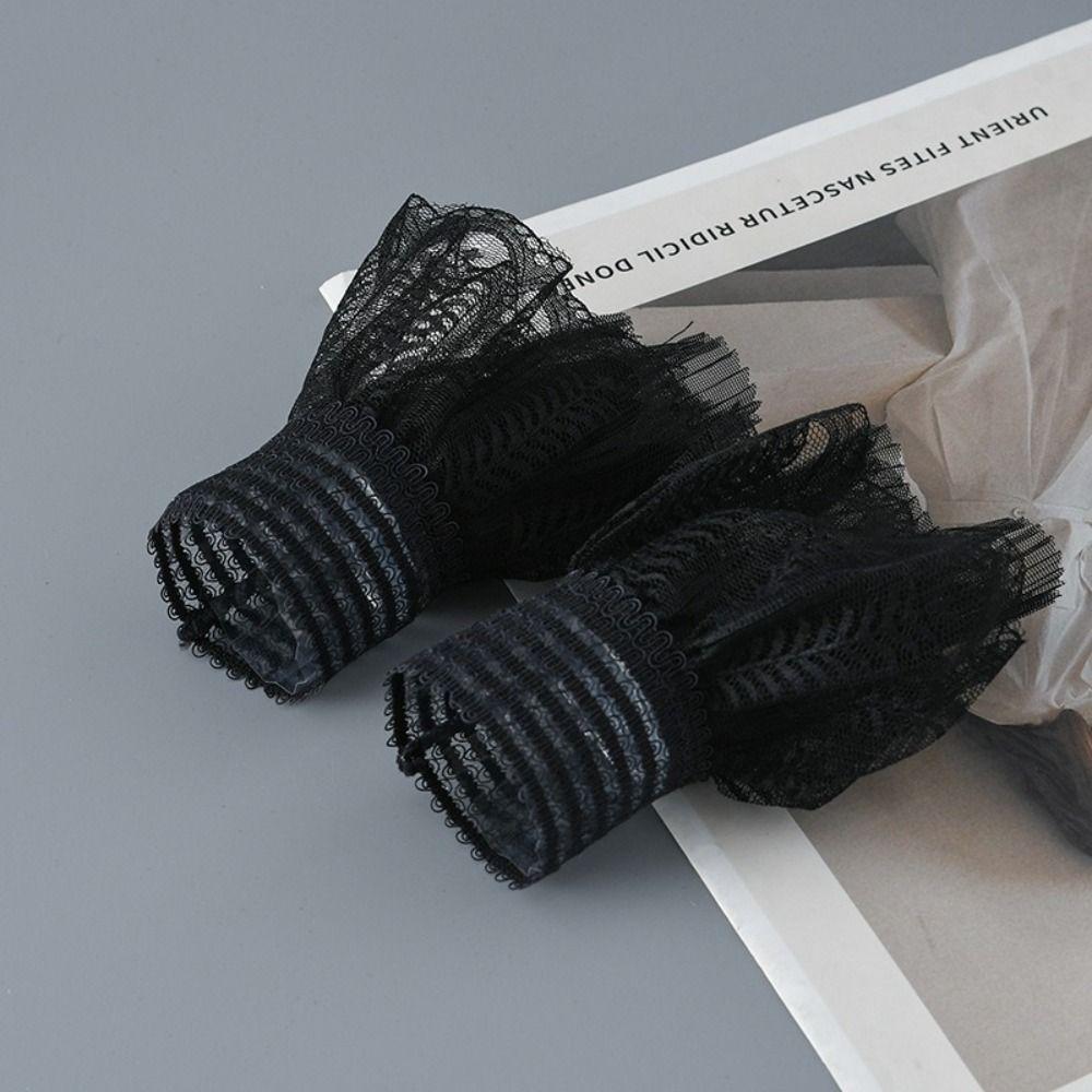 White False Sleeve Cuffs Black Wrist Cuff New Lace Cuff