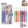 Weaving Tools for Yarn Crafts Metal Crochet Hooks Set, Includes Needles Stitch Markers Tape Measure, with Portable Kit Travel Storage Case,