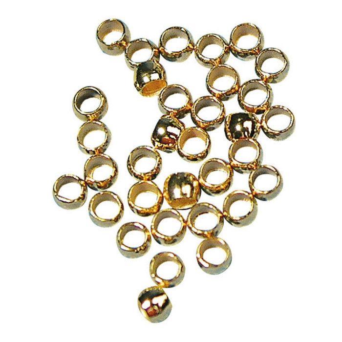 Perles à écraser (plombs) 2 mm Doré 35 pièces