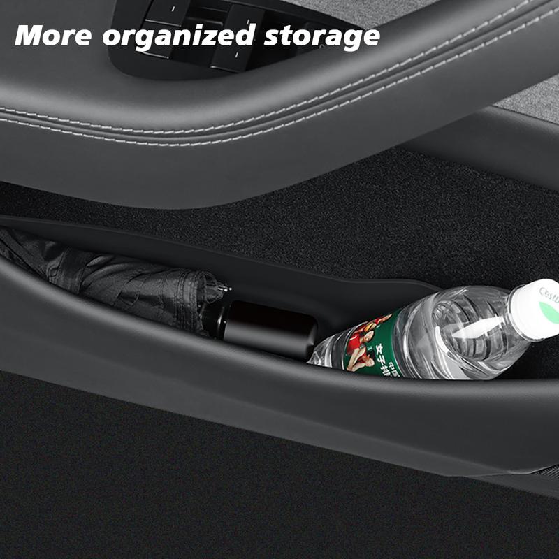 TESY For Tesla Model YL Y Launch Juniper Standard Car Door Side Storage Box Front Rear TPE Door Storage Organizer Tray