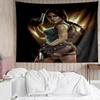 Tomb Raider Print Tapestry, Backdrop, Easy Setup, Ideal for Bedroom, Office & Living Room, with Aesthetic Wall Hanging Decor.