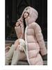 Dámská péřová bunda 2025 - Série Sněžná hora, 90% bílé kachní peří, s kapucí, zateplená, módní chlebíčkový styl
