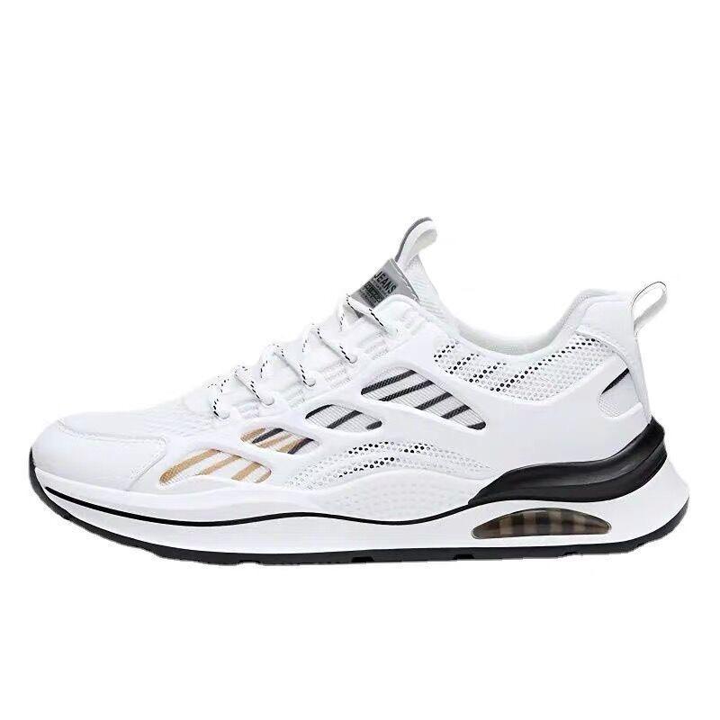Men's Shoes 2025 Spring New Versatile Lightweight Breathable Sports Shoes Fashionable Mesh Soft Sole Casual Running Shoes