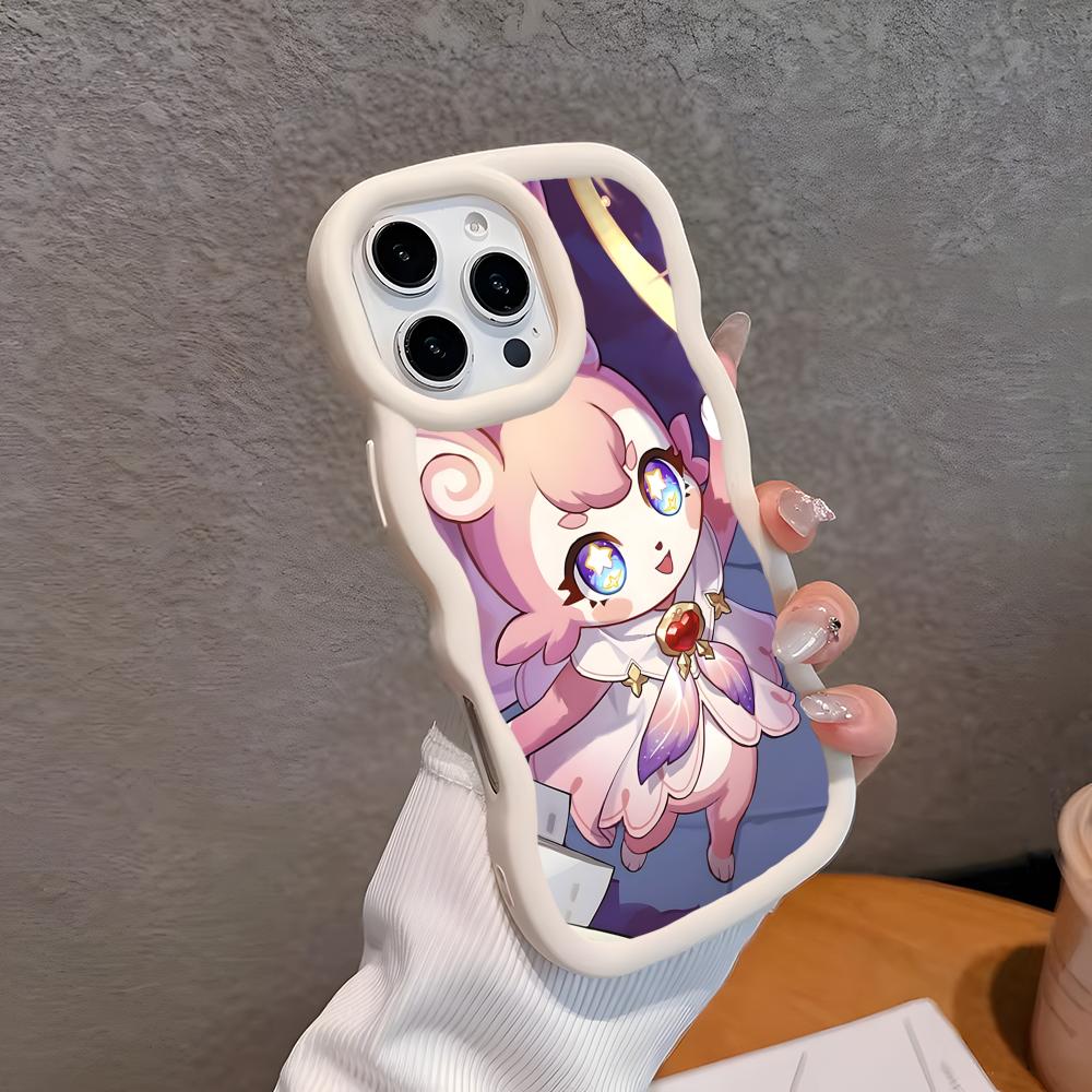 HSR Mem Wavy Edge TPU Mobile Phone Case for iPhone 17 16 15 14 13 12 11 Air Pro Max Plus Colorful Cover