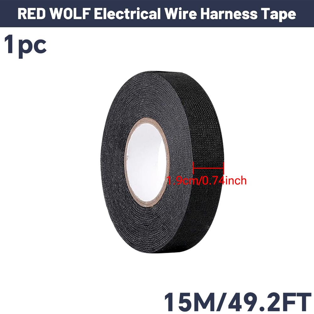 Elektrik Bandı Isıya Dayanıklı Kablo Demeti Yalıtımı Otomatik Kablolama Kumaş Bez Sarma Su Geçirmez Kablo Düzenleyici Yapışkan Bantlar