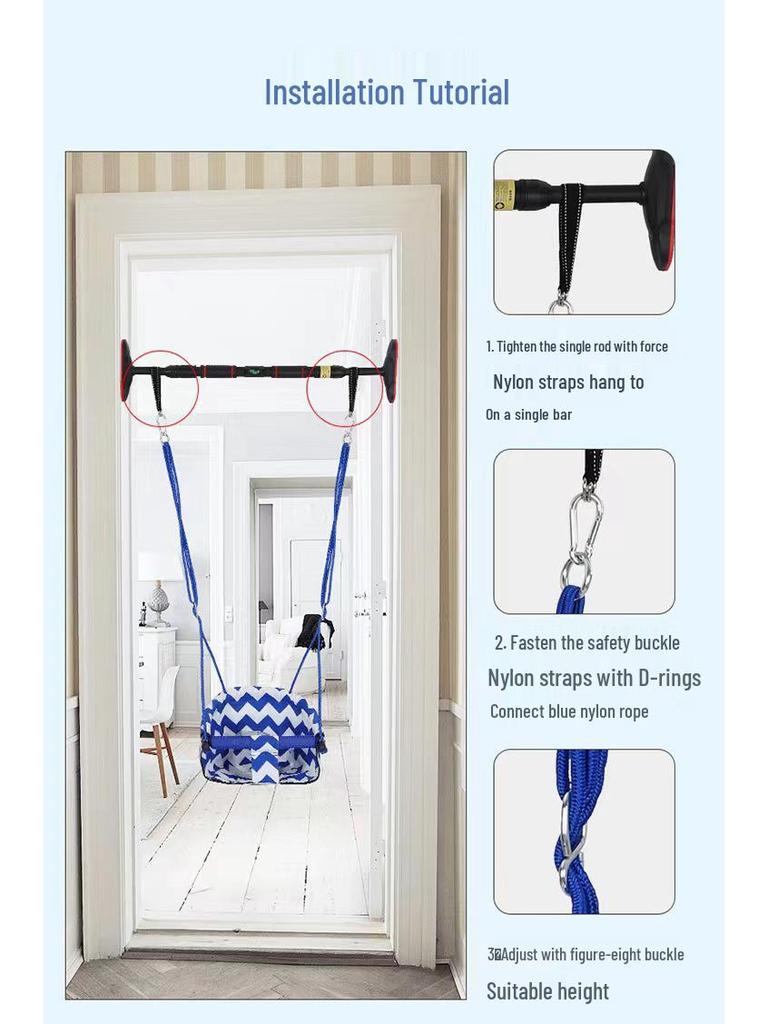 Children's Indoor/Outdoor Hanging Swing Chair for Babies & Toddlers