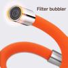Kitchen Faucet Extension Extender Universal 360° Rotating Silicone Flexible Hose Water Tap Pipe for Bathroom Balcony Wash Basin