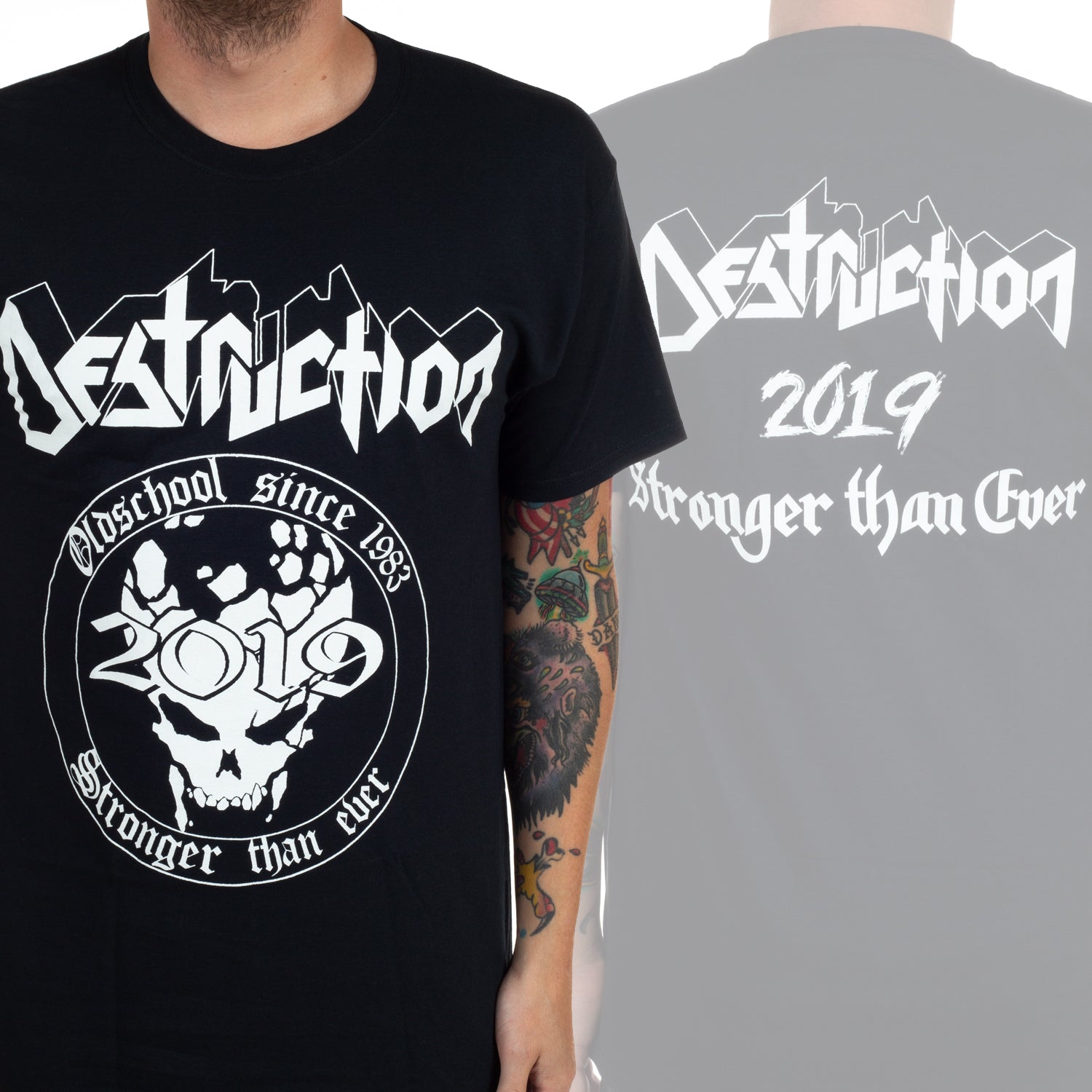 

Destruction Years Band TShirt Cotton Graphic Tee Unisex Women Summer Streetwear Top 4XL