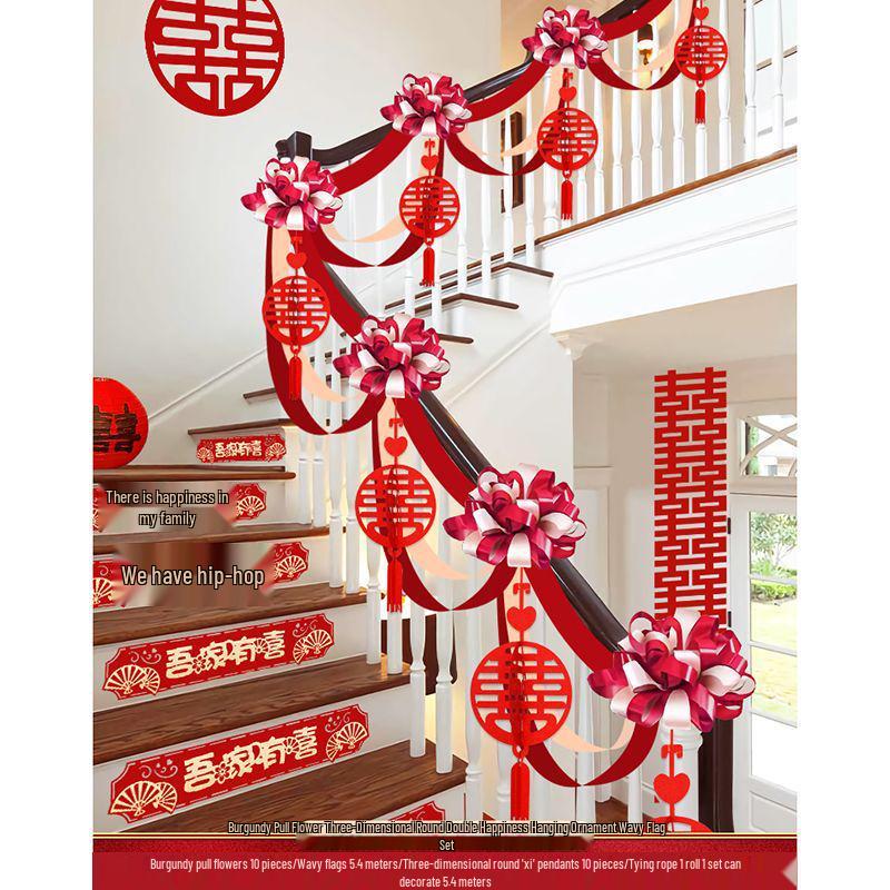 Wedding Handrail Decor: Stair & Balcony Floral Accents for Venue Styling