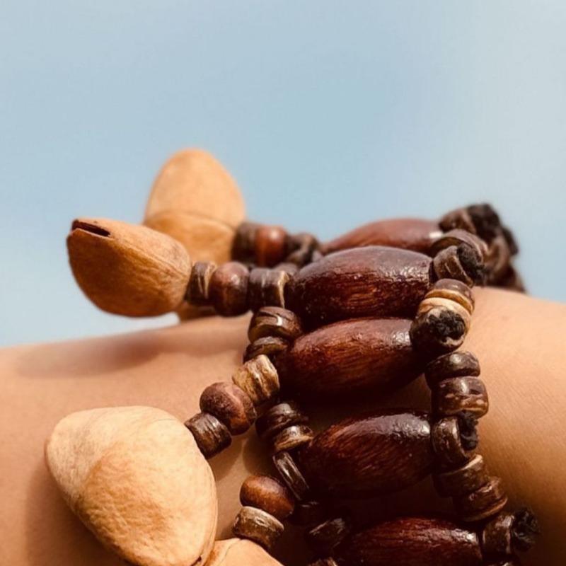 Natural Fruit Shell Handbell Meditation Accompaniment Performance Hand Bells Instrument Musical Instruments Percussion