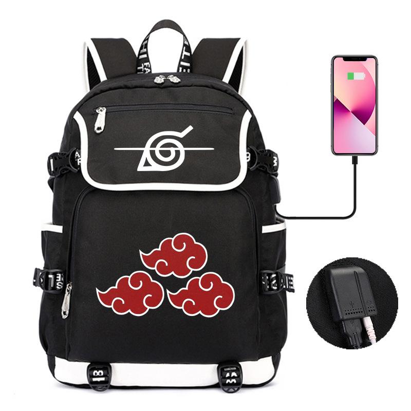 Backpack Day Manga Cartoon Printing Student School Bag Business Large Capacity Usb Computer Bag