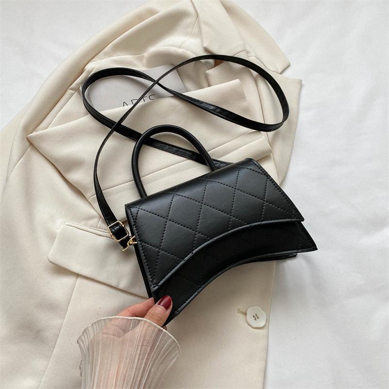 Vintage Chic Small Square Handbag Stylish Pu Leather Tote Bag For Everyday Fashion