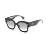 Fendi Lettering Irregular Shape Sunglasses Unisex Sunglasses Black FF0458GS
