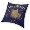 Das ist mein Platz Big Bang Theory Quadratischer Kissenbezug Polyester Leinen Samt Muster Reißverschluss Deko Kissenbezug Heim Kissenbezug 45x45