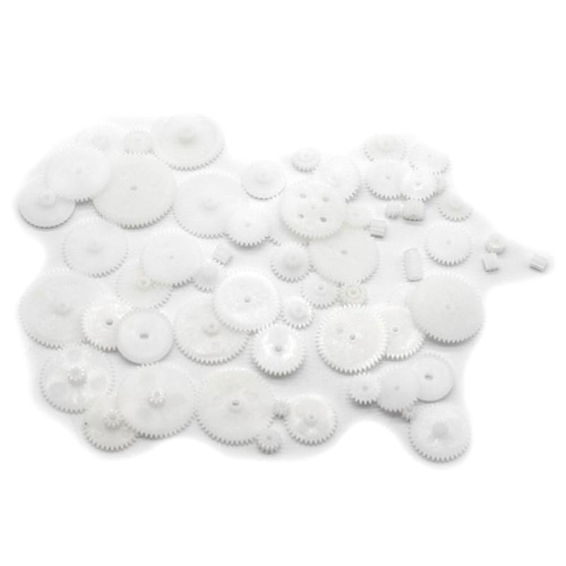 58Pcs/Set Diy Model Motor Gear Kit 0.5 Modulus Plastic Gear Pack Set, Diy Toys