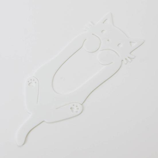 Cute Cat Bookmark Plastic Notebook Clip Marker Creative Animal Shape Functional Page Holder for Reading