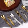 Metal Handmade Coffee Dessert Cake 304 Stainless Steel Teaspoon Stirring Spoon Tableware Fruit Fork