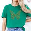 Fashion Butterfly Puzzle Piece T-shirt for Women Graphic Tees Shirt Aesthetic Clothing Summer Autism Awareness Month Y2k Tops