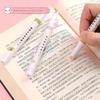 6pcs/set Line Shaped Highlighter Pen Color Roller Tip Curve Liner Art Contour Marker Highlighter Journal School Stationery