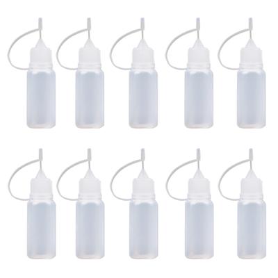 10Pcs 10ml Empty Needle Tip Bottle Solvents Dropper Filler for E-cigarette Liquid Paints Essential Oil