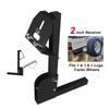 Trailer Hitch Spare Tire Mount Fold Down Hitch Mount Spare Tire Carrier for 2" Receivers Fits 4 5 6Lugs Trailer Wheel