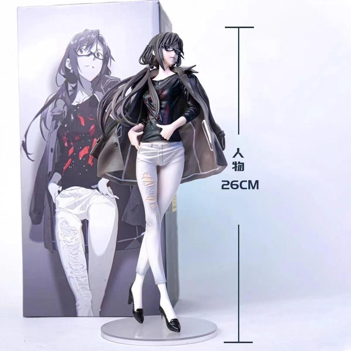 EVA Casual Outfit Mari Makinami 30cm Action Figure Anime Beautiful Girl Model Manga Peripheral Toy Exquisite Ornament Fans Gift