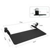 Keyboard Bracket Punch-Free Sturdy Clamp-On Slide Rail Keyboard Tray Under Desk Clip Table Mount Drawer Mouse Storage Rack