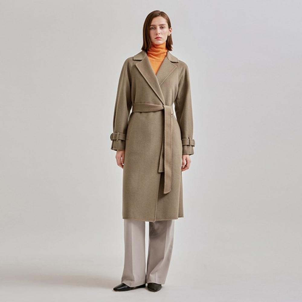 

[She S miSS] Wool Blend Belted Handmade Coat Swhctn42040 oatmeal/55