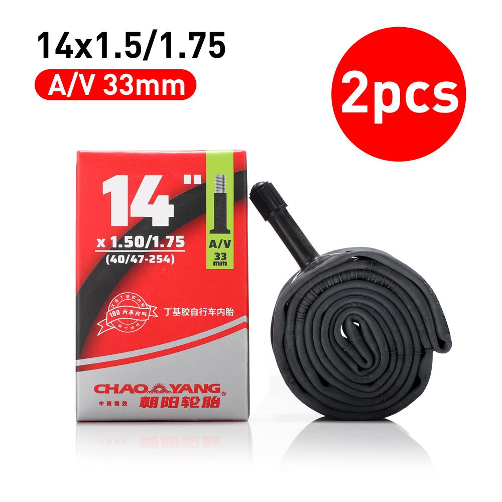 

CHAOYANG inner tube 26/27.5/29inch Mtb bicycle inner tube 26/27.5/29 camera Schrader Presta valve inner tube 14x1.5-1.75 AV33 x2