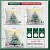 Watercolor Christmas Tree  Cushions Pillowcase Polyester Cushion Cover Throw Pillow Pillowcover Home Car Sofa Decor