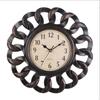 Clock with Openwork Frame Vintage Analog Wall Decorative Decor for Living Room, Hallway,