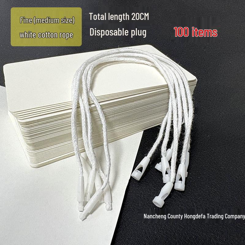 Universal Single Insert Hanging Rope for Clothing Tags and Luggage Accessories