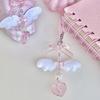 Stylish Acrylic Alloy Keyring Beaded Keychain Accessory for Phones and Purses
