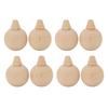 10PCS Unfinished Ball Ornaments Wooden DIY Unfinished Xmas Tree Hanging Balls Embellishments for Arts Crafts Drawing Toy